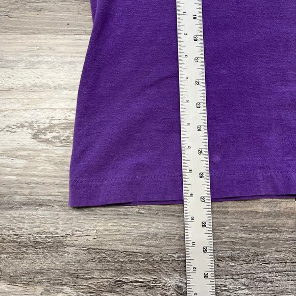 Vintage New Orleans Purple Mens Medium Pop Art Rhythm Fruit of The Loom T-Shirt - Picture 3 of 7